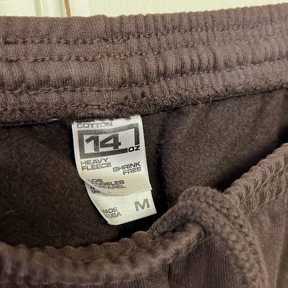 Los Angeles Apparel 14oz heavy fleece sweatpant chocolate - Picture 8 of 11